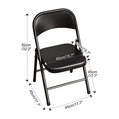 White Plastic Folding Chairs 350lb Capacity, Stackable Foldable Seats for Wedding Party Indoor Outdoor Use 2
