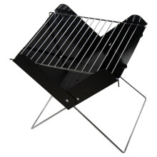 Portable Folding Stainless Steel Charcoal BBQ Grill for Outdoor Camping and Picnic
