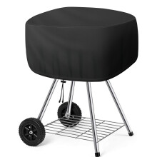 18 Inch Charcoal Grill Cover Waterproof 420D Oxford, Durable Dustproof Outdoor BBQ Protection