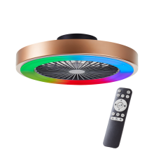 Brilliant LED Deckenventilator mit Beleuchtung - RGB & CCT, dimmbar, Ø 49 cm, inkl. Fernbedienung