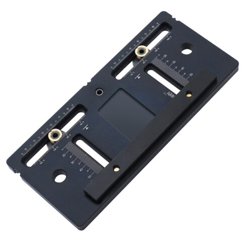 Cabinet Hardware Jig for Precise Hole Positioning, Adjustable Alloy Drill Guide for Cabinet Handles and Drawer Pull Installation