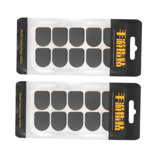 Carbon Fiber Mobile Gaming Finger Sleeves 2 Pack, SweatResistant Touchscreen Covers for PUBG