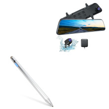 Active Stylus Pen for KingSlim DL12 Pro with Precise 2mm Fine Tip, Rechargeable 12‑Hour Battery, Metallic Silver