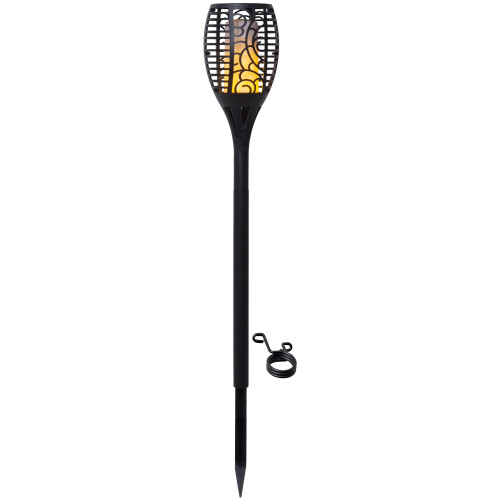 LED Solar-Fackel und Wandleuchte ,Flame', 3 in 1, Dämmerungssensor, 54cm