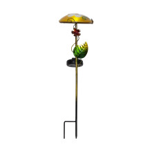 Solar-Dekoration, Salona', Käfer- und Blumendesign, Lichtsensor, bunt, H 44cm
