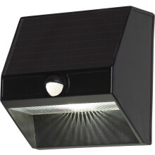 Solar-Wandleuchte ,Wally', 50/5 LM', Bewegungsmelder + Dämmerungssensor, H 11cm, B 11cm