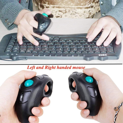 Φορητό ασύρματο ποντίκι Trackball για τα δάχτυλα με αμφιδέξιο τρόπο 2
