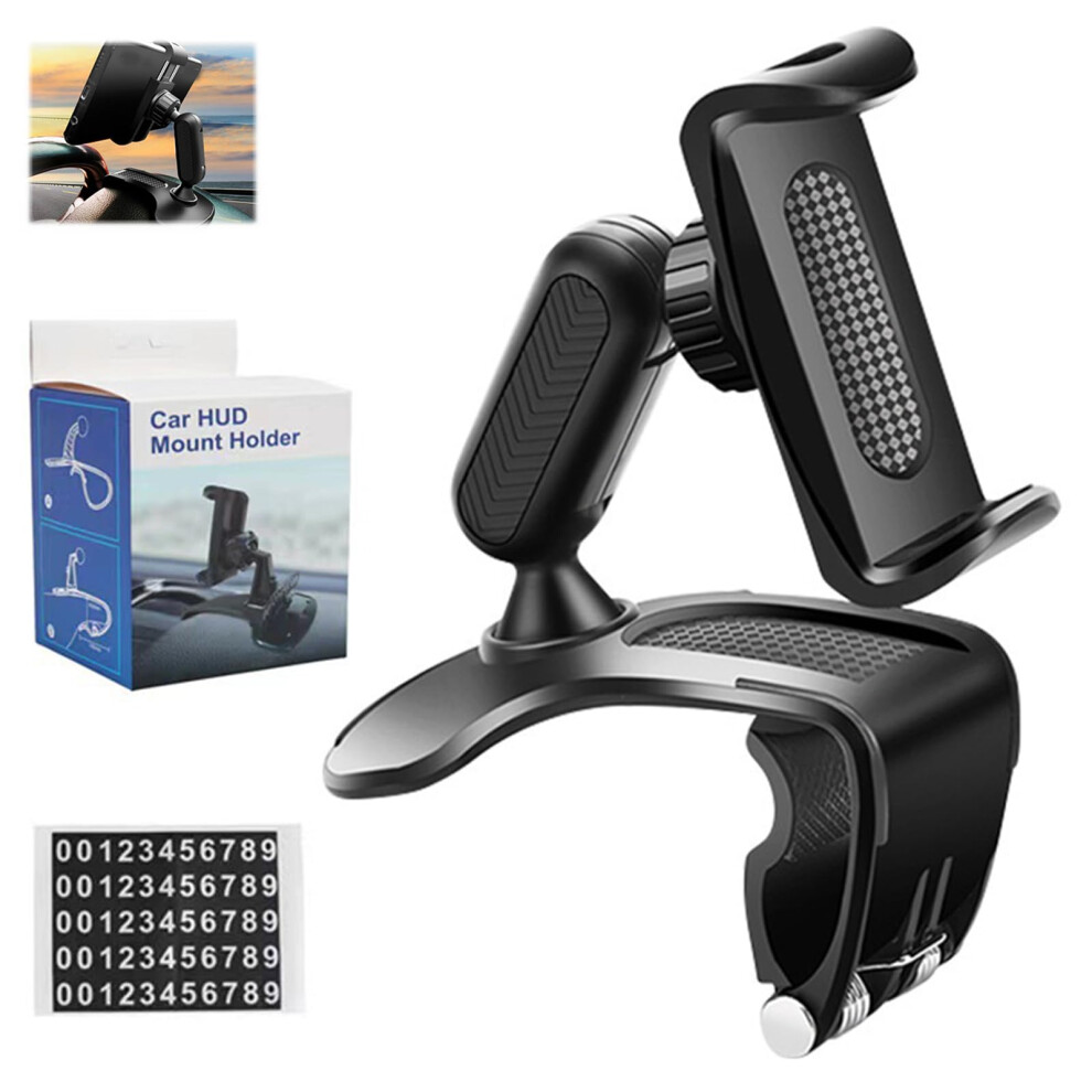 Universal 360 Car Phone Holder With Antislip Silicone Grip And Waterproof Dashboard Mount 9351714718653