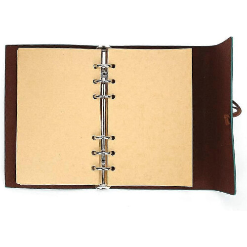 Leather Writing Diary Notebook, Maleden Classic Spiral Bound Notebook Can Be Refilled with Diary 1