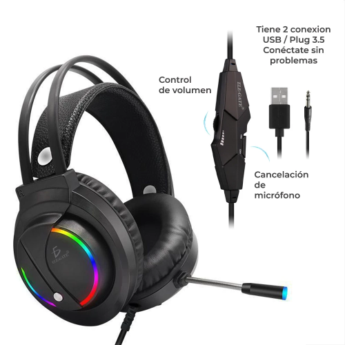 RGB LED Gaming Headset for PS4, Xbox, PC, and Laptop 1