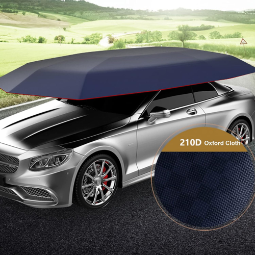 Universal Car Umbrella Cover Σκίαστρο, Ύφασμα Σκηνής, Προστασία UV, Αδιάβροχο, 4,2 x 2,1M, Μπλε 2