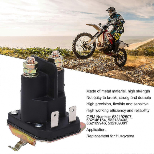 Husqvarna 532138406 Starter Sole with Compact Structure - 12V, 2 Terminal Replacement 2