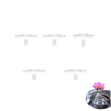 Floating Flower Vase Acrylic Floral Arrangement Holder Clear Rotating Stand for Aquarium Table Decor 5Pcs