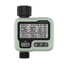 Automatic Water Timer with Large Digital Display, Programmable Garden Irrigation Timer, Water Saving Design