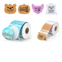 2 Inch Waterproof Rainbow Gradient Thermal Labels 500pcs Roll for Direct Thermal Printing