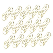 50pcs Small Metal Paper Clips for Office Documents Cute Decorative Durable Set