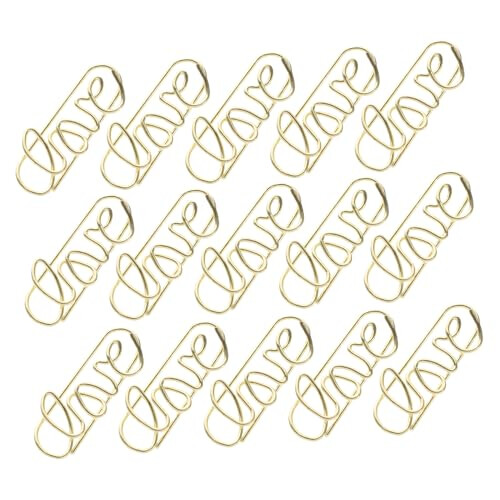 50pcs Small Metal Paper Clips for Office Documents Cute Decorative Durable Set