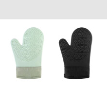 Heat Resistant Oven Gloves with TwoFinger Precision Design, Insulated Cotton for Baking and Grill