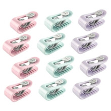 12pcs Bed Sheet Fasteners and Quilt Cover Clips Adjustable Non Slip Holders for Fitted Sheets Blankets