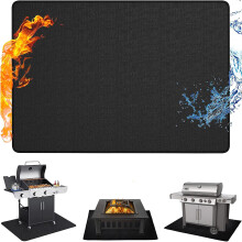 Fireproof Grill Mat 48x36 Inch DoubleSided Heat Resistant Pad for Deck and Patio BBQ Fire Pit
