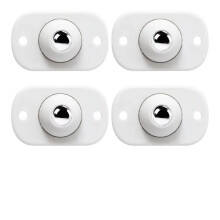 4Pcs Self Adhesive Caster Wheels 360 Swivel Heavy Duty Furniture Casters for Plant Pots and Trash Can Black