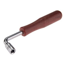 Professional Piano Tuning Hammer Wrench with Ergonomic Wooden Handle and Durable Stainless Steel