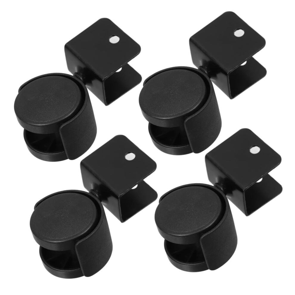 4Pcs U Bracket Caster Wheels 1.5In Furniture Casters For Chairs Cribs Beds Office Smooth Rolling 9351714720113