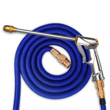Expandable Garden Hose 16.4FT with Durable Brass Connector, 3 Expandable Design, Pressure Spray for Car Washing and Gardening