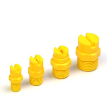 Flat Fan Spray Nozzles 3/8 BSPT 65 Plastic Boom Sprayer Replacement Set 3.6mm Orifice for Garden Greenhouse