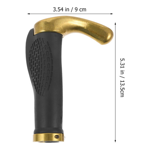 Ergonomic Handlebar Grips Golden 2 pcs 2