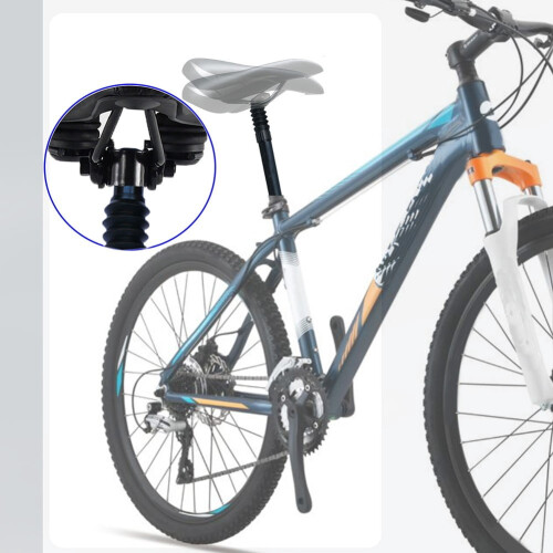 Bicycle seat post shock-absorbing straight 30.9mm 2