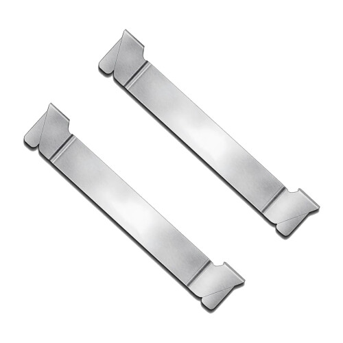 2 Pack Stainless Steel Griddle Spatula Holder for Blackstone Grill, Easy Tool Access, Side Mount Rack