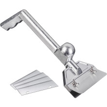 Grill Scraper with 5 Replacement Blades, Heavy Duty Flat Griddle Scraper for Restaurant Cleaning