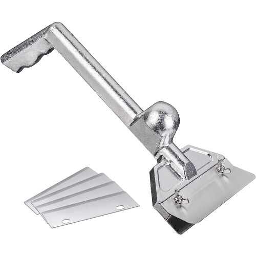 Grill Scraper with 5 Replacement Blades, Heavy Duty Flat  Griddle Scraper for Restaurant Cleaning