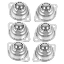 6pcs Small Ball Bearing Caster Wheels for Furniture and Appliances, 360 Swivel, Heavy Load Support