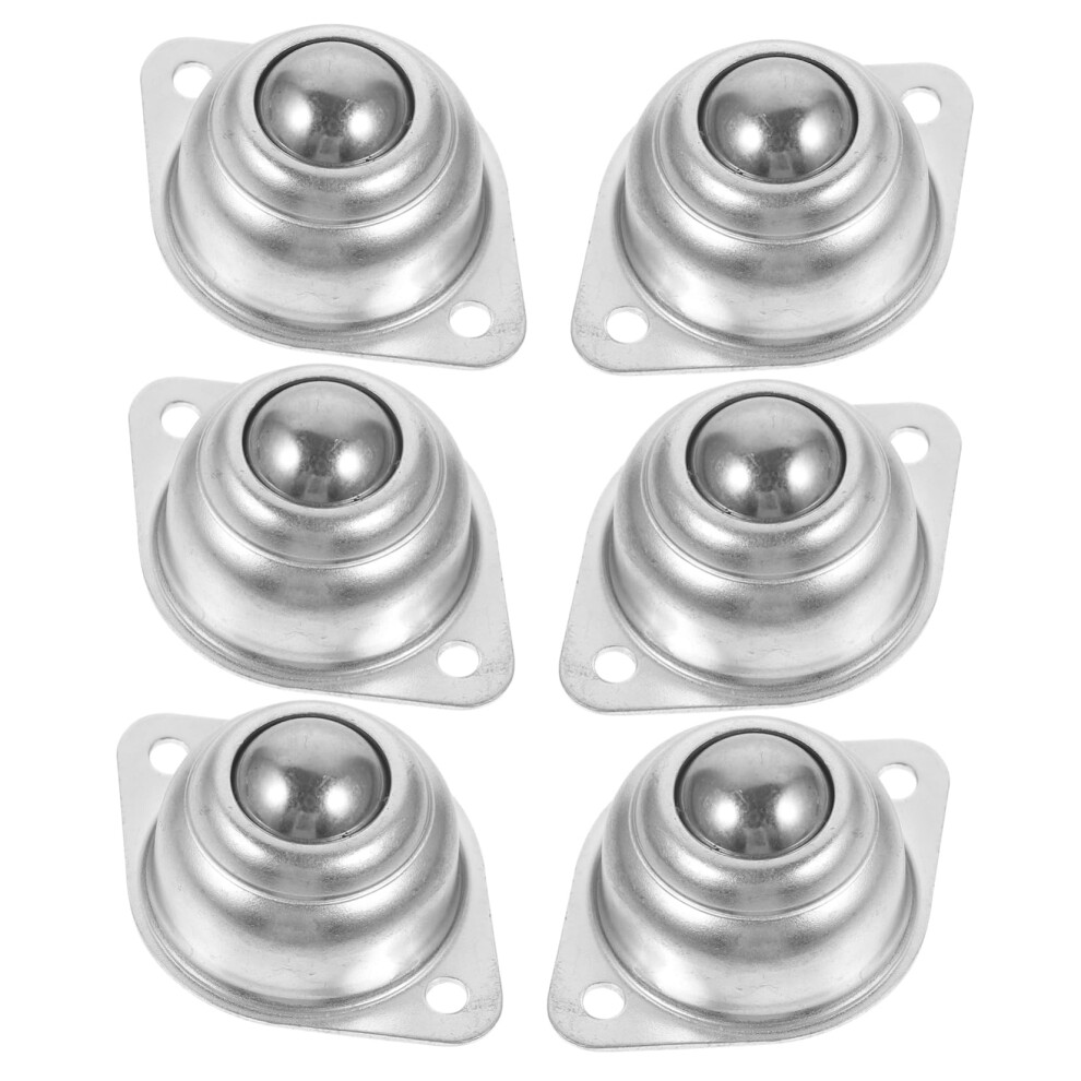 6Pcs Small Ball Bearing Caster Wheels For Furniture And Appliances, 360 Swivel, Heavy Load Support 9351714720892
