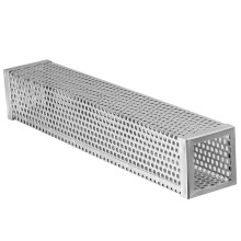 Square Stainless Steel BBQ Smoker Box for Wood Chips, Even Smoke Distribution, Cold Smoke Generator for Outdoor Grill