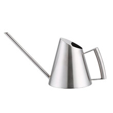 Stainless Steel Watering Can 900ml RustResistant Brushed Finish for Indoor Outdoor Plants