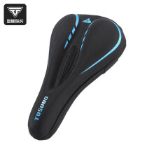 (Black and Blue) TOSUOD Bicycle Seat Cover Mountain Bike Silicone Gel Thick Soft Cushion Cycling Comfort Replacement Pad