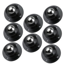 8pcs Adhesive Mini Swivel Caster Wheels Silent Smooth Rolling SelfAdhesive 360 for Furniture Cabinets Trash Cans Storage Boxes