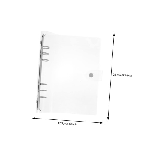 A5 Binder Notebook with Transparent Protective Cover, Durable Aluminium Rings, Compact Organizer for Students 1