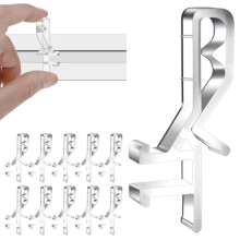Blind Valance Clips 10 Pcs Clear Hidden Valance Clips for Wood and Faux Wood Blinds Tool Installation