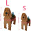 Maceta con forma de perro adorable – PVC, 34x24cm, Cocker Spaniel 2