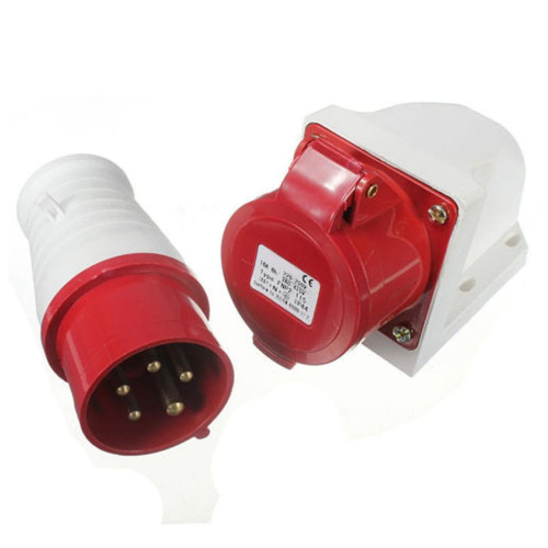 5x 16 Amp 5 Pin Plug Socket Ip44 3 Phase -415v 3p + N + 16a 1