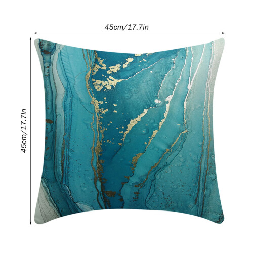 Pillow Cases Standard Size Turquoise Abstract Polyester 2