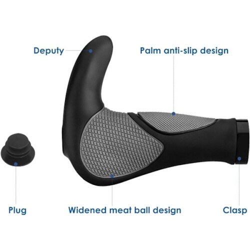 Ergonomiske cykelhåndtag med styrender 1