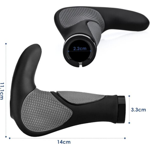 Ergonomiske cykelhåndtag med styrender 2