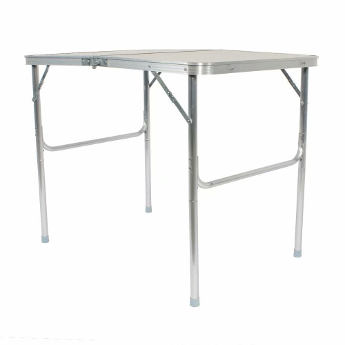 35.43" Picnic Adjustable Height and Carry Handle Folding Table White 1
