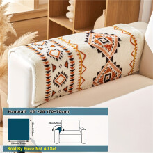 (White, Handrail 71.12cm×71.12cm) 1pc Plush Sofa Slipcover, Pets Dog Friendly, Sherpa Fleece Sofa Couch Cover, Furniture
