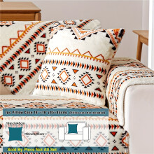(White, Pillow Case 45.72cm×45.72cm) 1pc Plush Sofa Slipcover, Pets Dog Friendly, Sherpa Fleece Sofa Couch Cover, Furniture